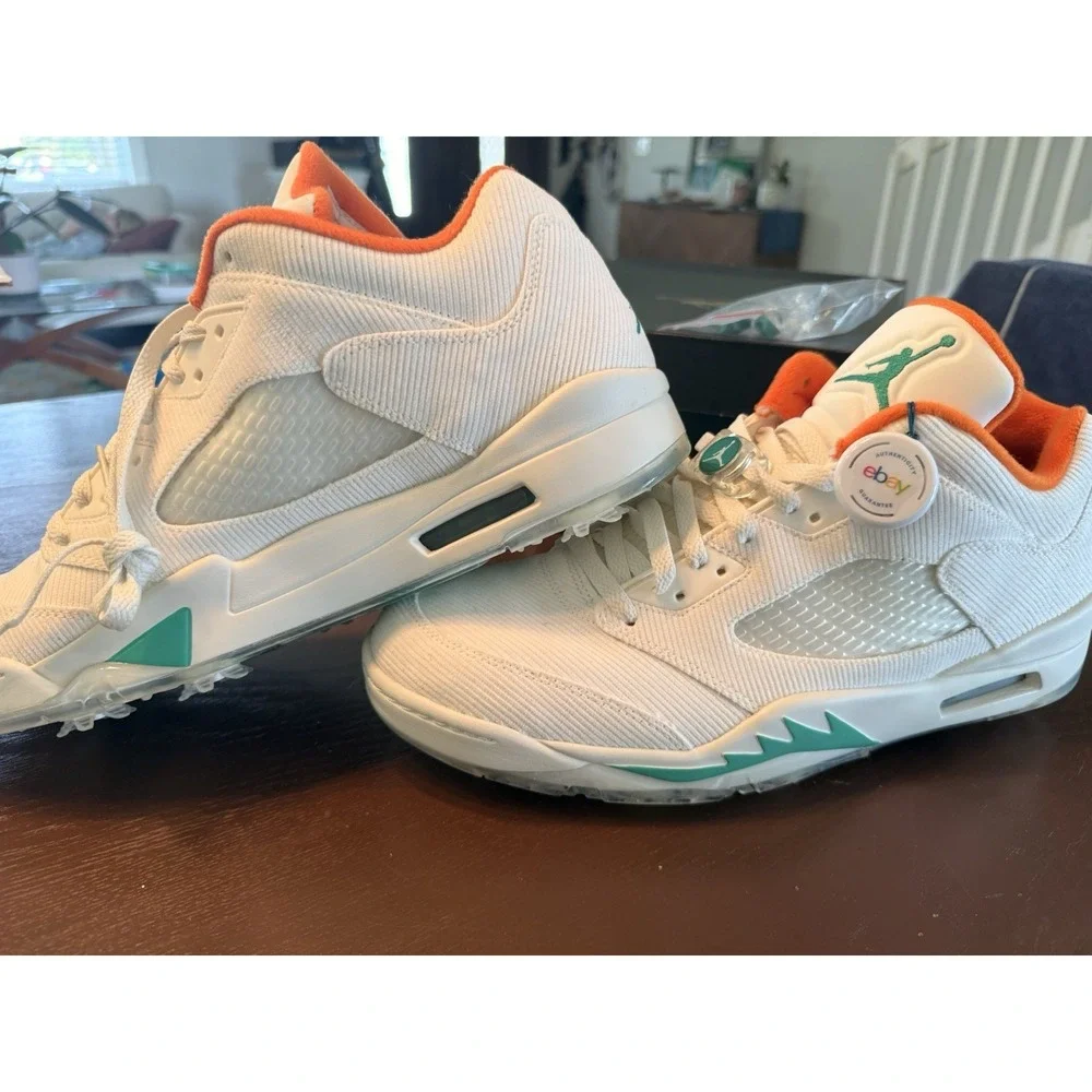 Air Jordan V Nike Low Golf Shoes M LUCKY GOOD 14 NEW W/ Ball Markers CW4204 100